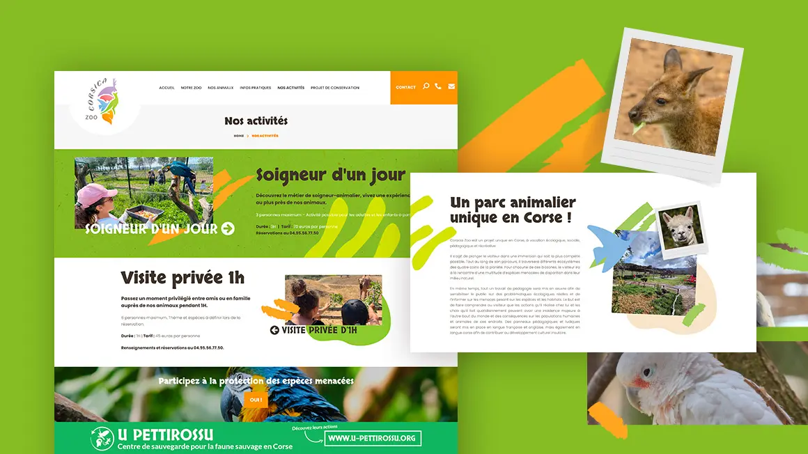 Un univers coloré à l'image du Corsica Zoo