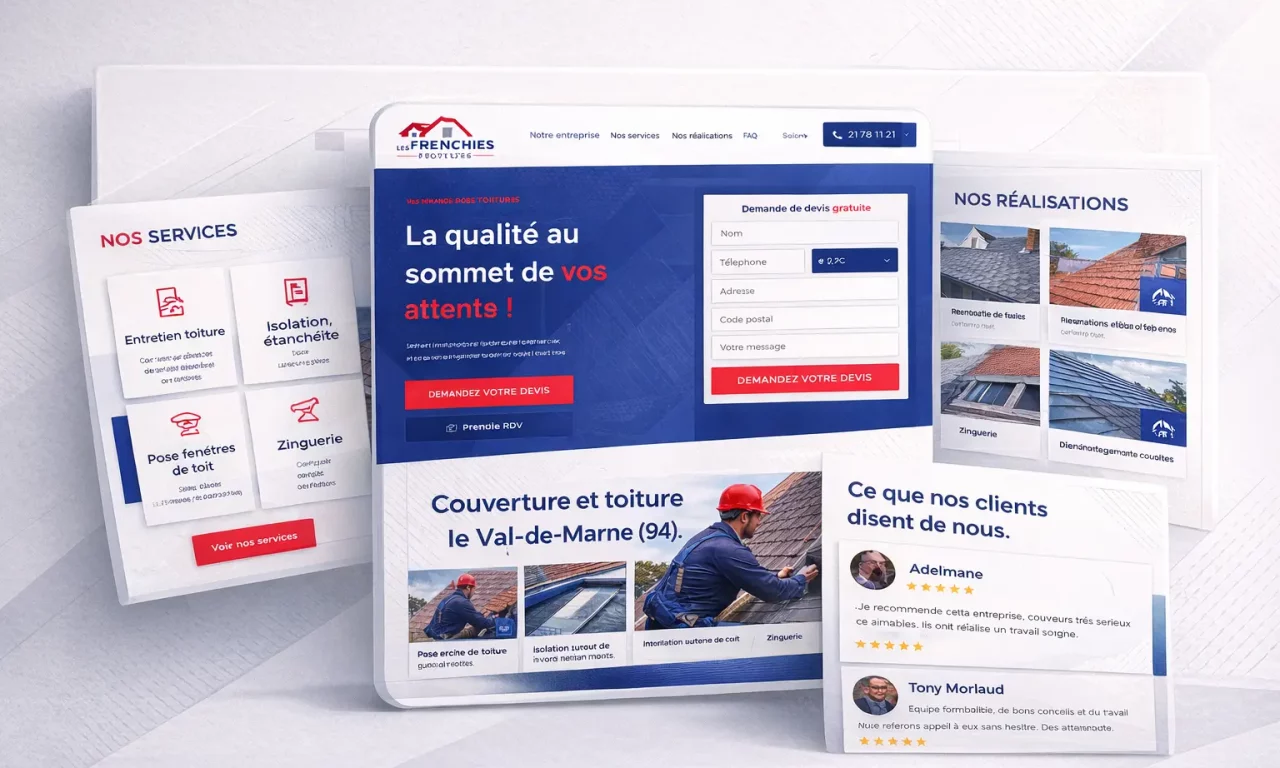 Site vitrine Les Frenchies Toiture