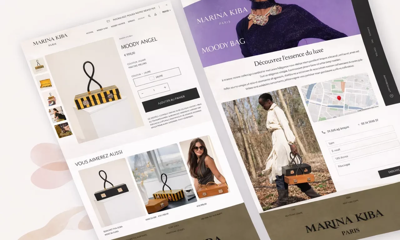 Site e-commerce Marina Kiba